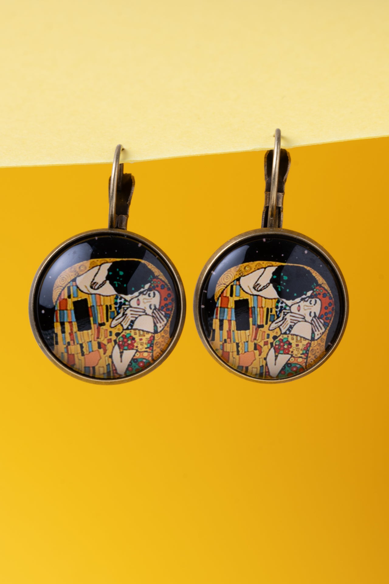 Brincos "O Beijo" de Klimt